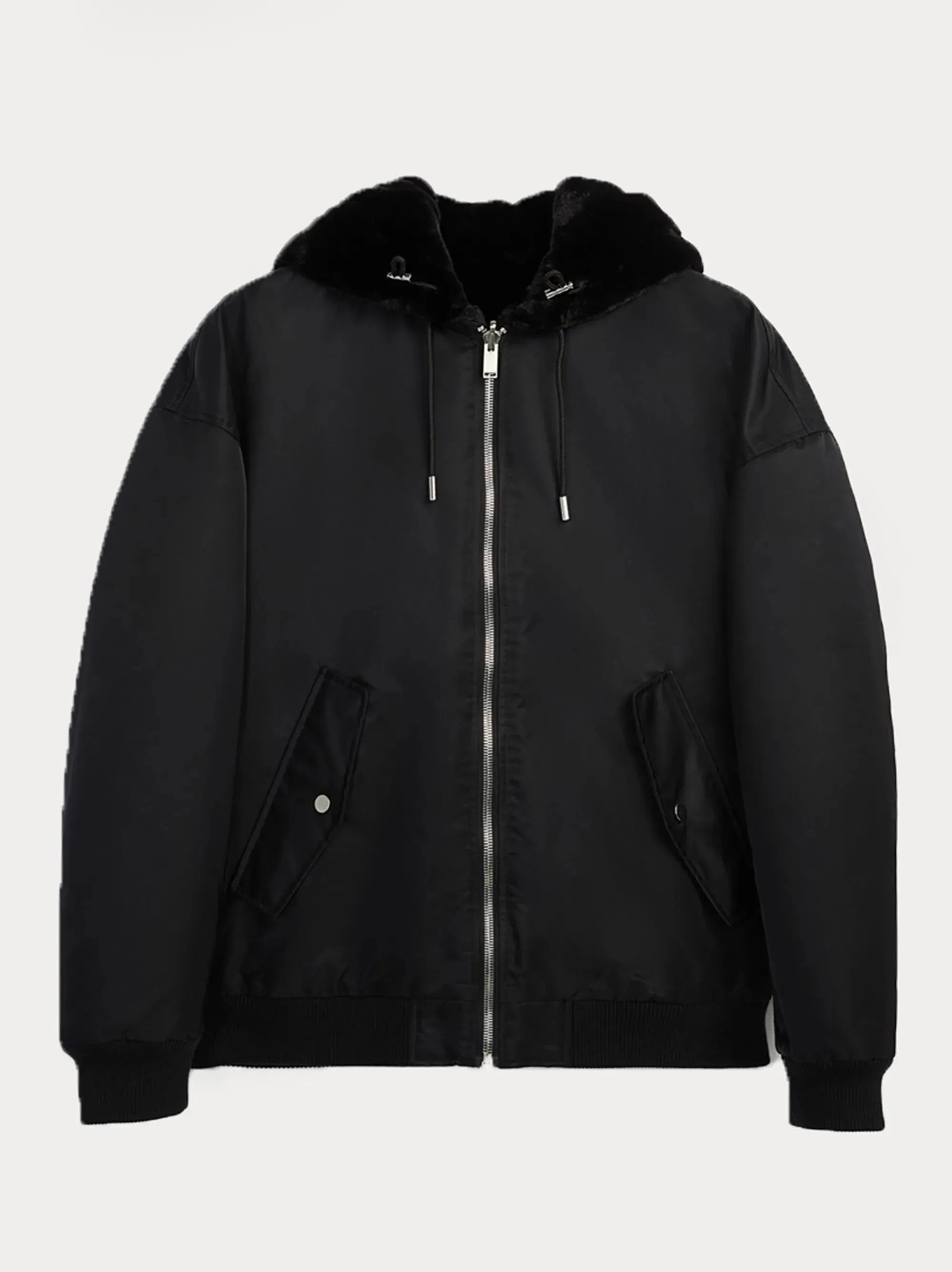 ZR Reversible Black Bomber Jacket